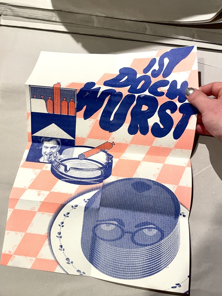 Faltplakat auf der Rückseite