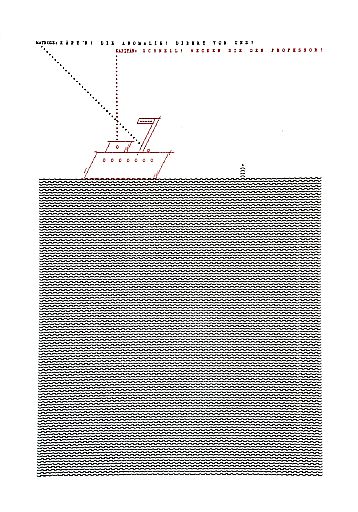 Druckgrafik Risoprint Forschungsschiff