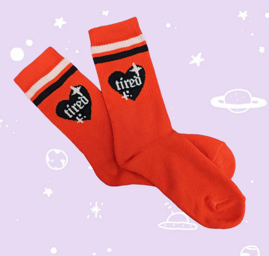 Tired Socken Orange