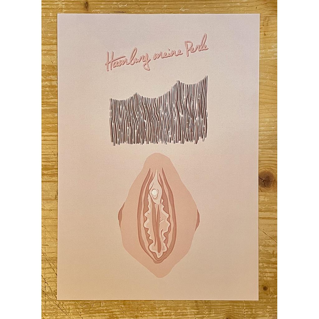 Hamburg meine Perle Kunstdruck Din A4