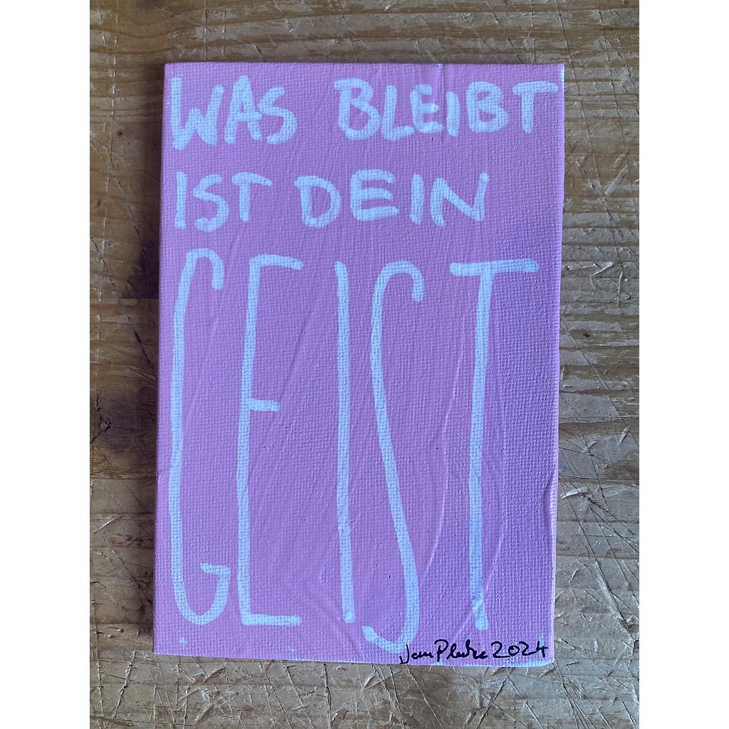 Plewcard -Was bleibt ist dein Geist