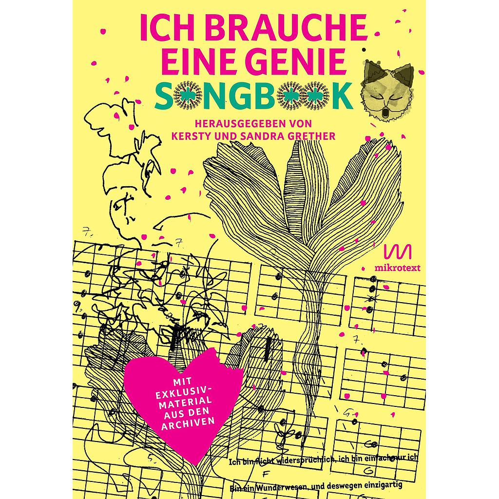 Ich brauche eine Genie – Songbook mit Exklusivmaterial aus den Archiven