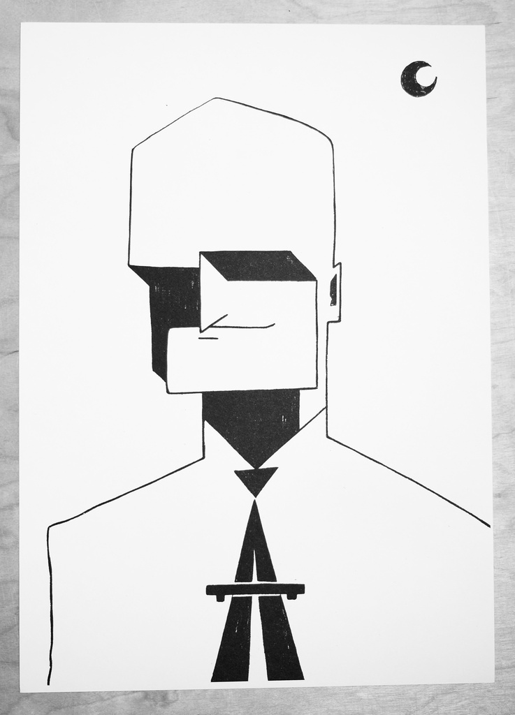 Druckgrafik "Florian" A3