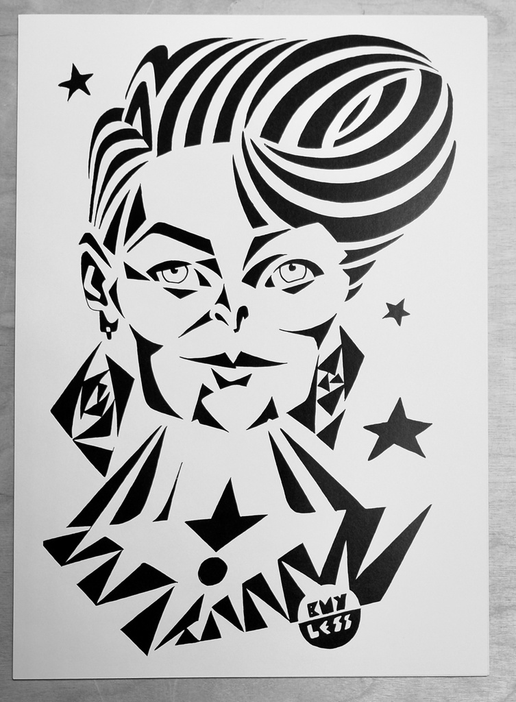 Druckgrafik "Vivienne" A4