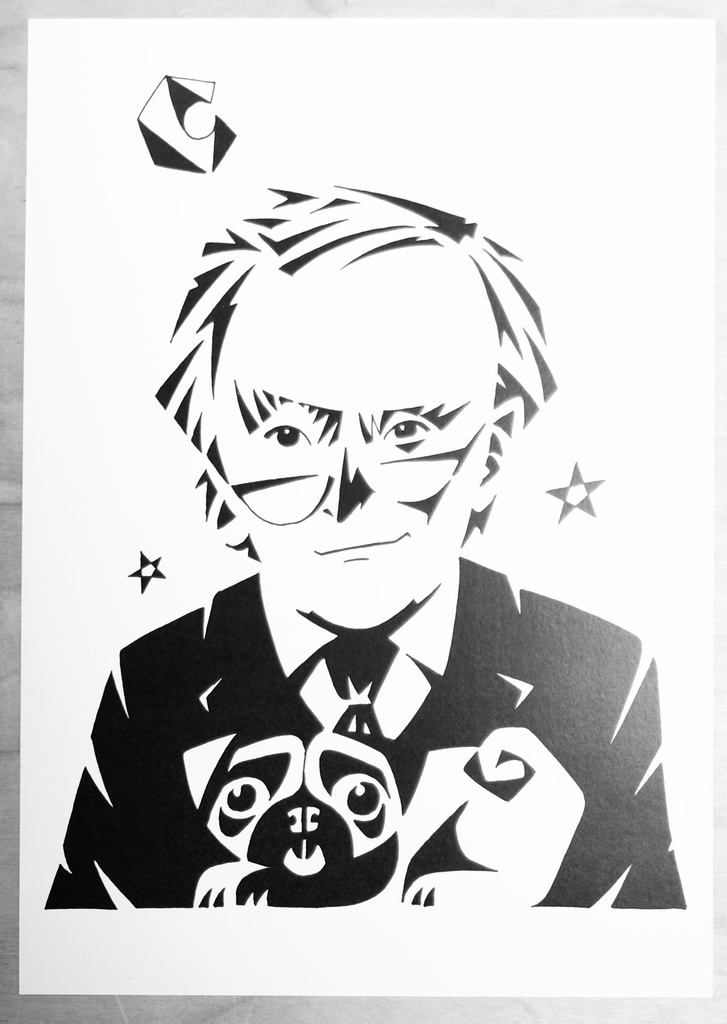 Druckgrafik "Loriot" A4