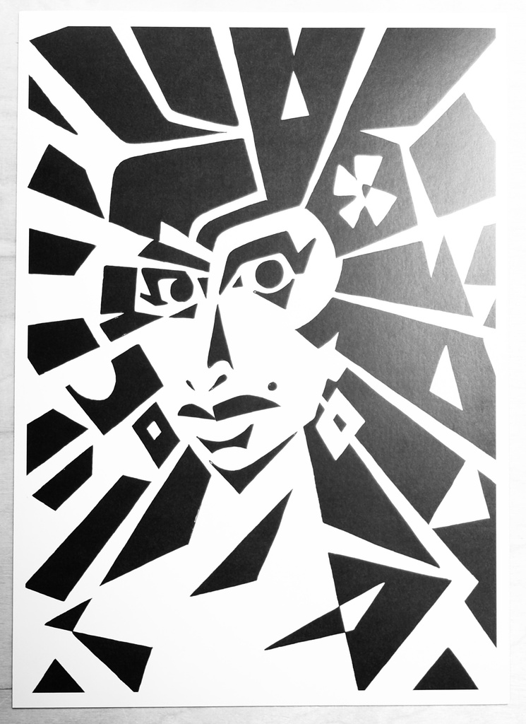 Druckgrafik "Amy" A4