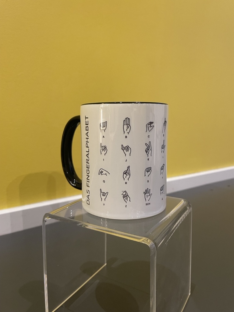Fingeralphabet Becher 