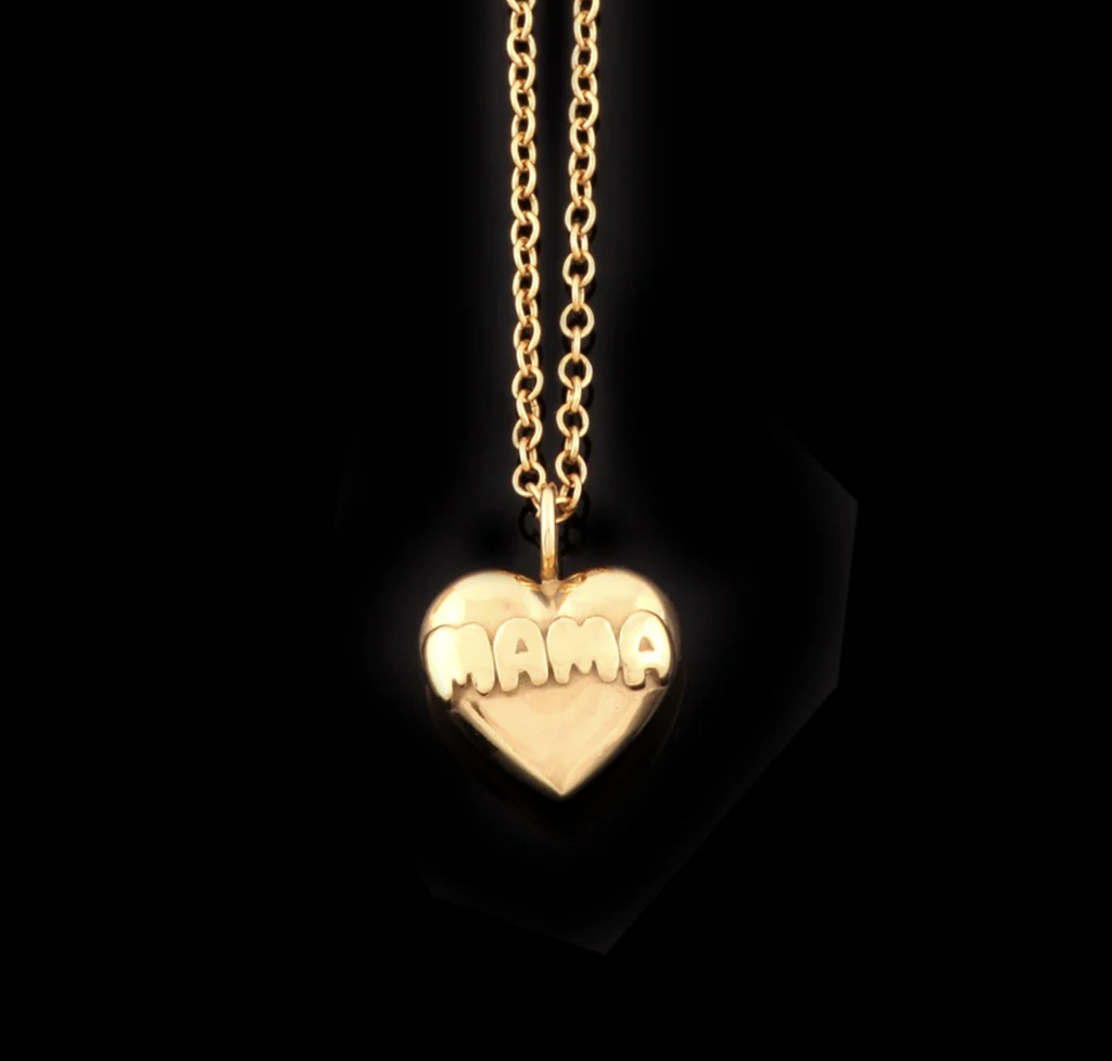MAMA Herz Halskette Gold 