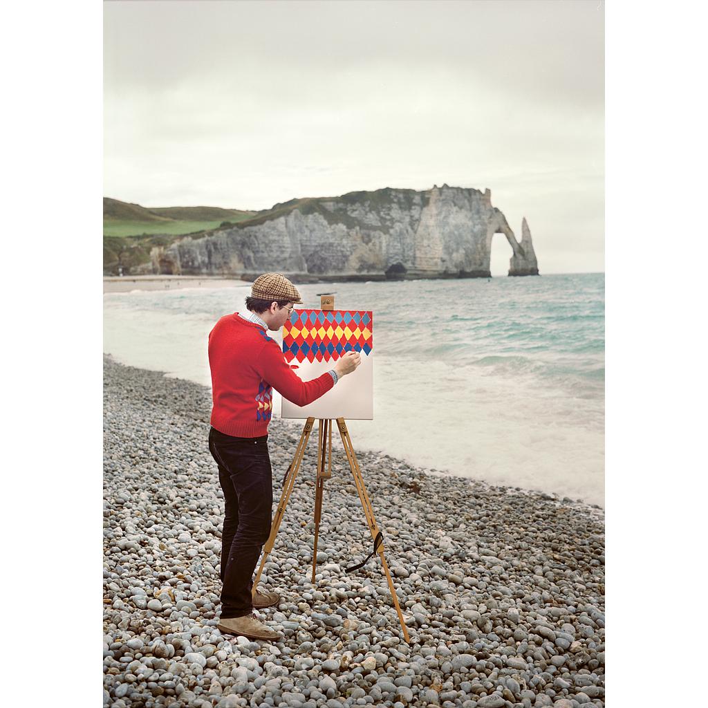 am Strand von Étretat