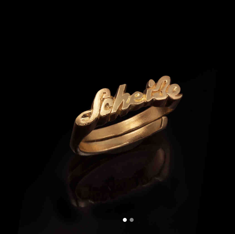 [99412] Scheiße Ring  by Schamoni one size