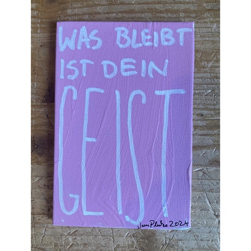 [HP007940] Plewcard -Was bleibt ist dein Geist