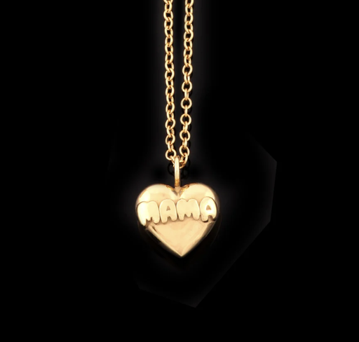 [PR/05268] MAMA Herz Halskette Gold 